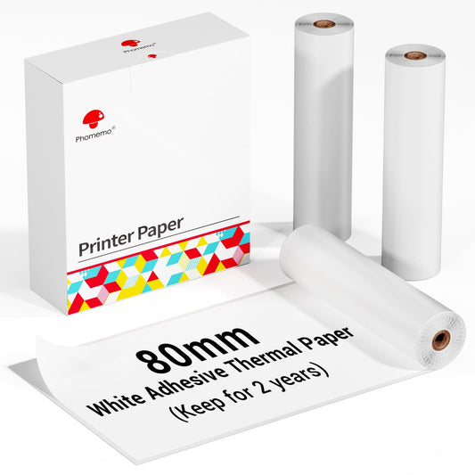 Clear Sticky Roll Paper for Mini Thermal Printer